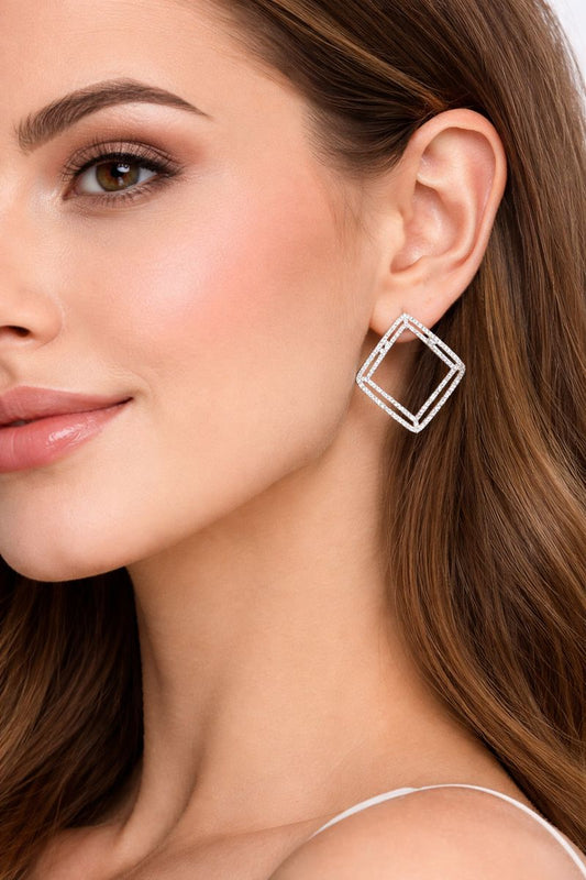 Luxe Square Hoop Earrings