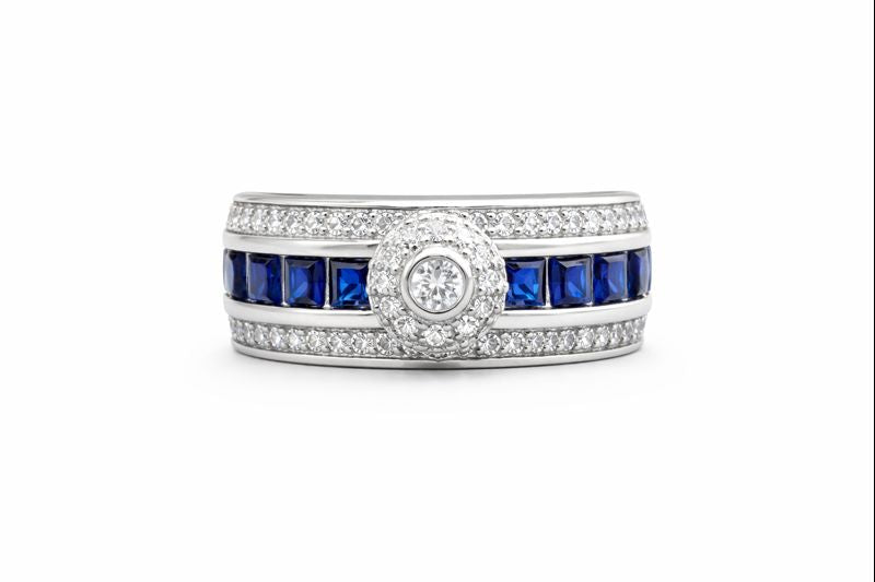 Prestige Blue Zircon Band Ring