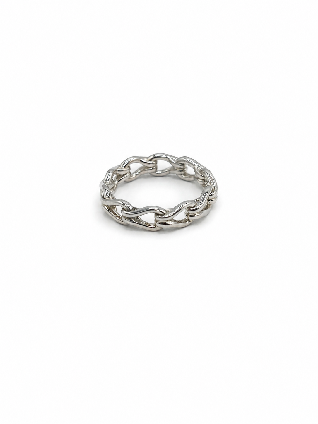 Silver Chain Band Ring