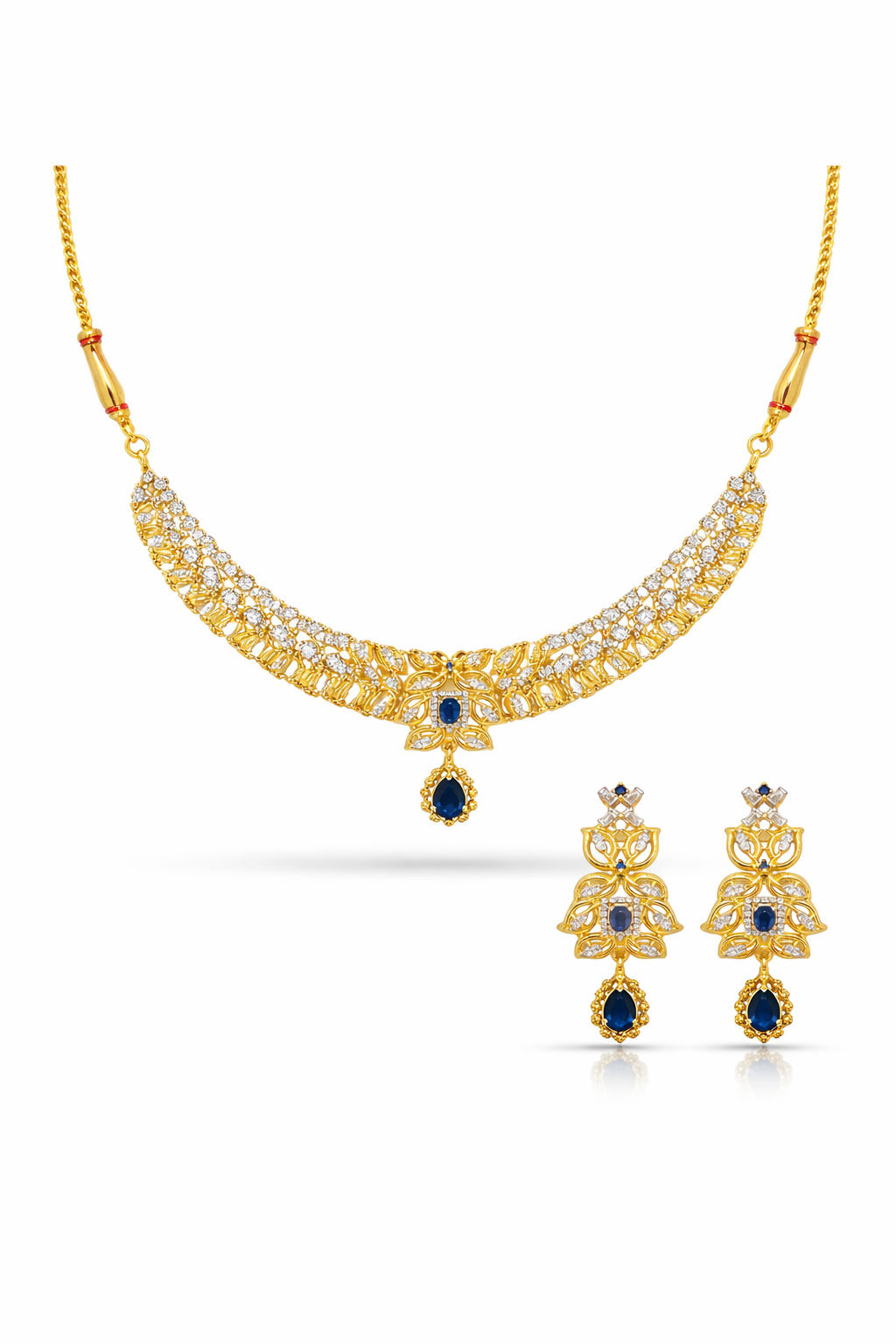 Midnight Noor Blue Luxe Necklace Set
