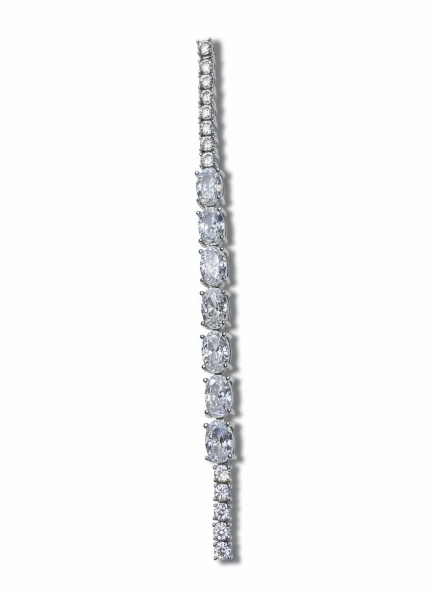 Lumière Square-Cut Tennis Bracelet