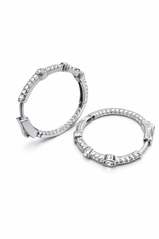 Royal Gleam Hoop Earrings