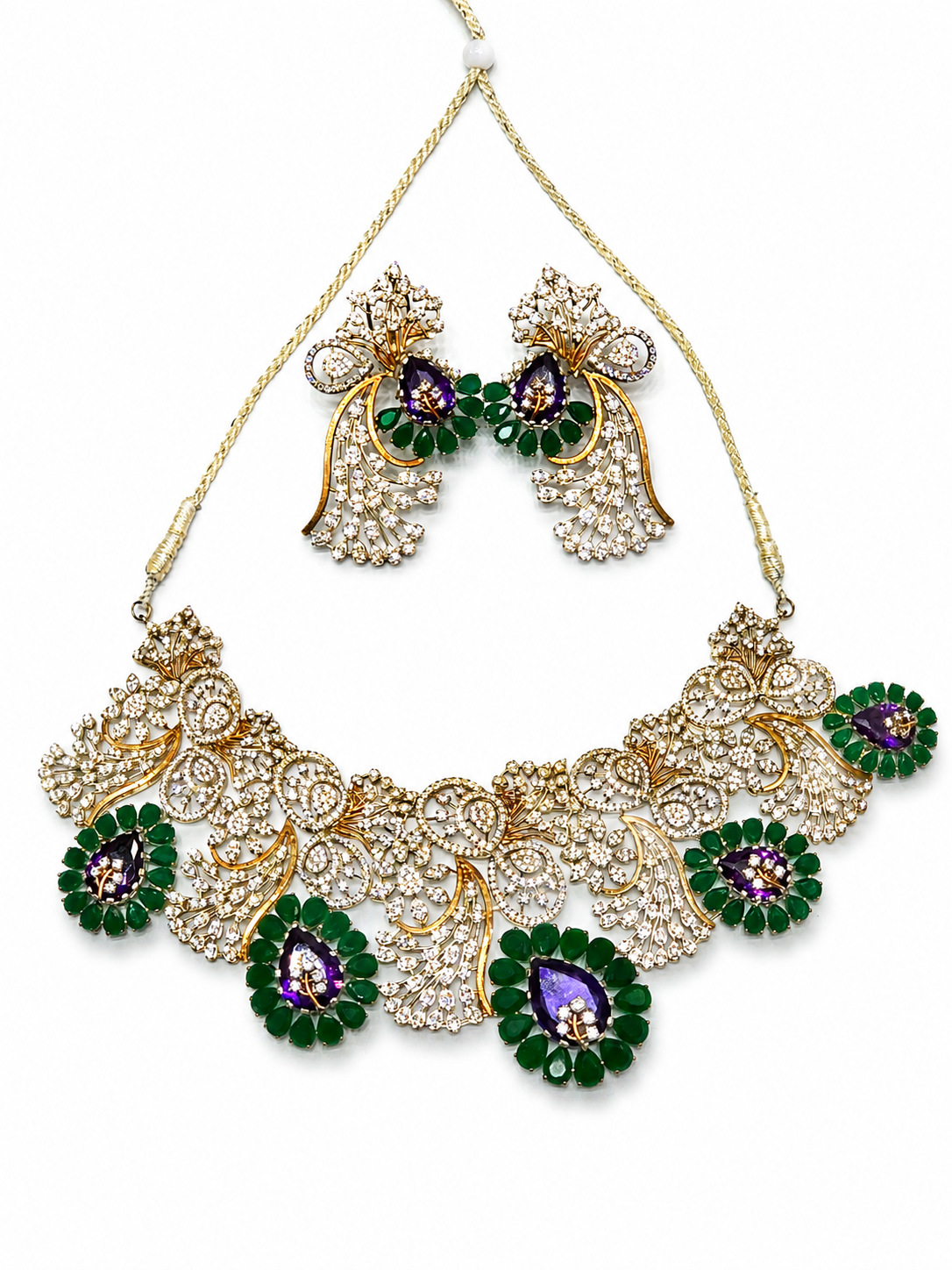 Peacock Bridal Set