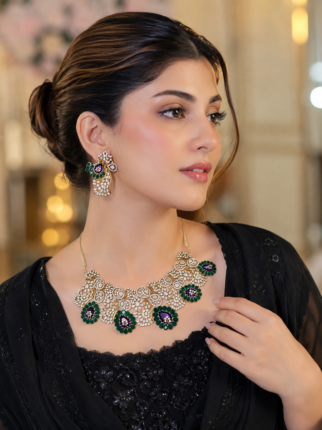 Peacock Bridal Set