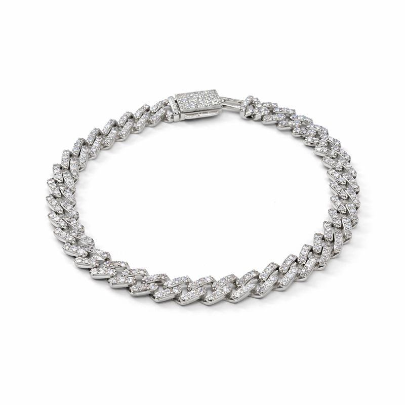 Iced Cuban Luxe Bracelet – 925 Sterling Silver