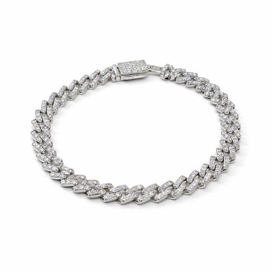 Iced Cuban Luxe Bracelet – 925 Sterling Silver
