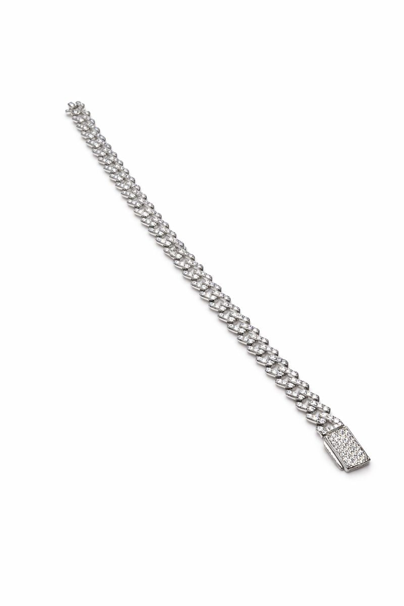 Iced Cuban Luxe Bracelet – 925 Sterling Silver
