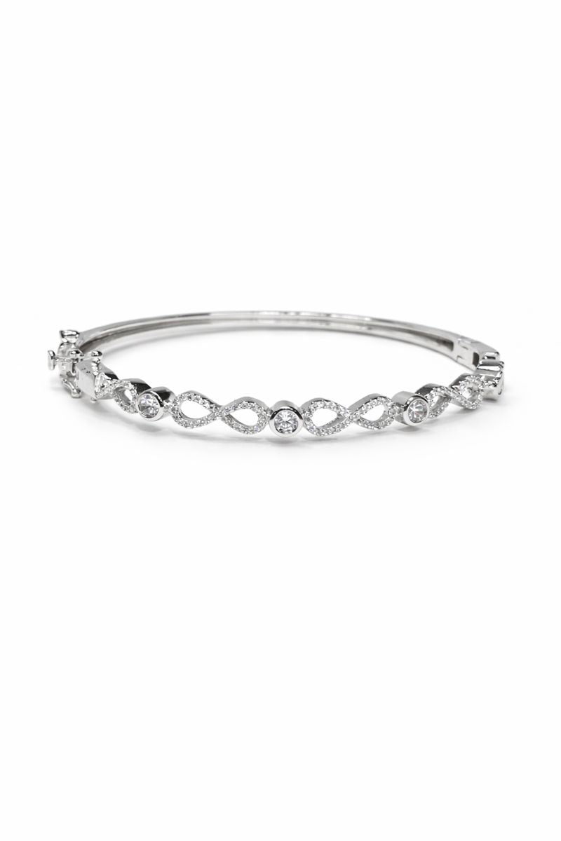 Eterna Infinity Zircon Bracelet – 925 Sterling Silver