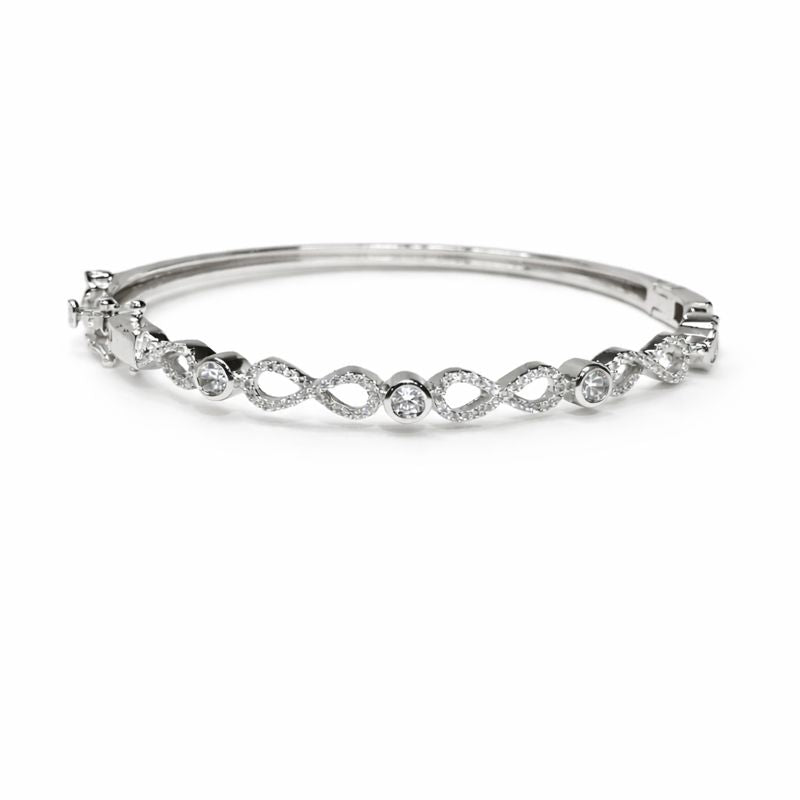 Eterna Infinity Zircon Bracelet – 925 Sterling Silver