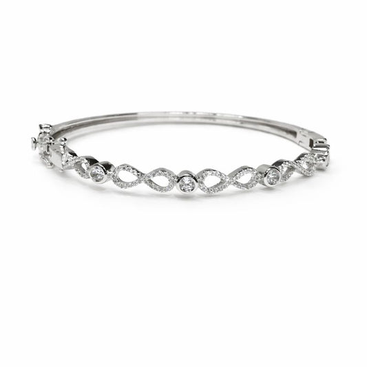 Eterna Infinity Zircon Bracelet – 925 Sterling Silver