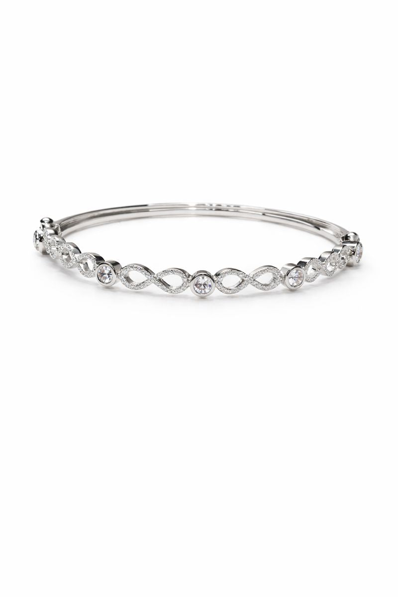 Eterna Infinity Zircon Bracelet – 925 Sterling Silver