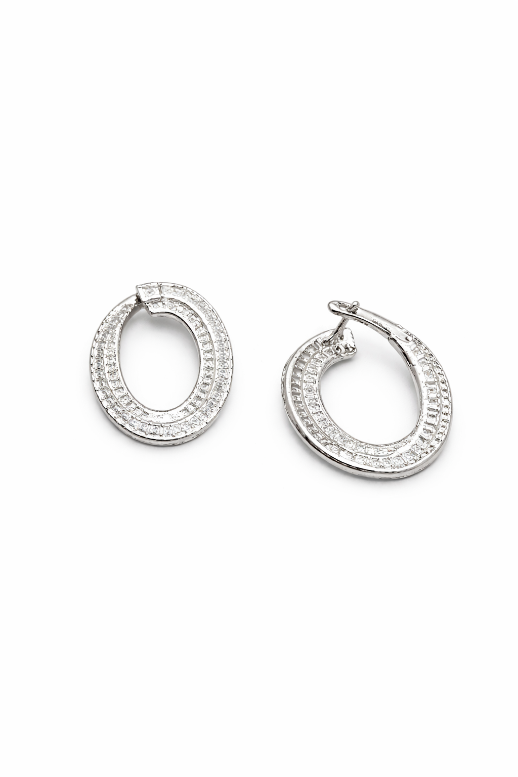 Baguette Hoop Earrings