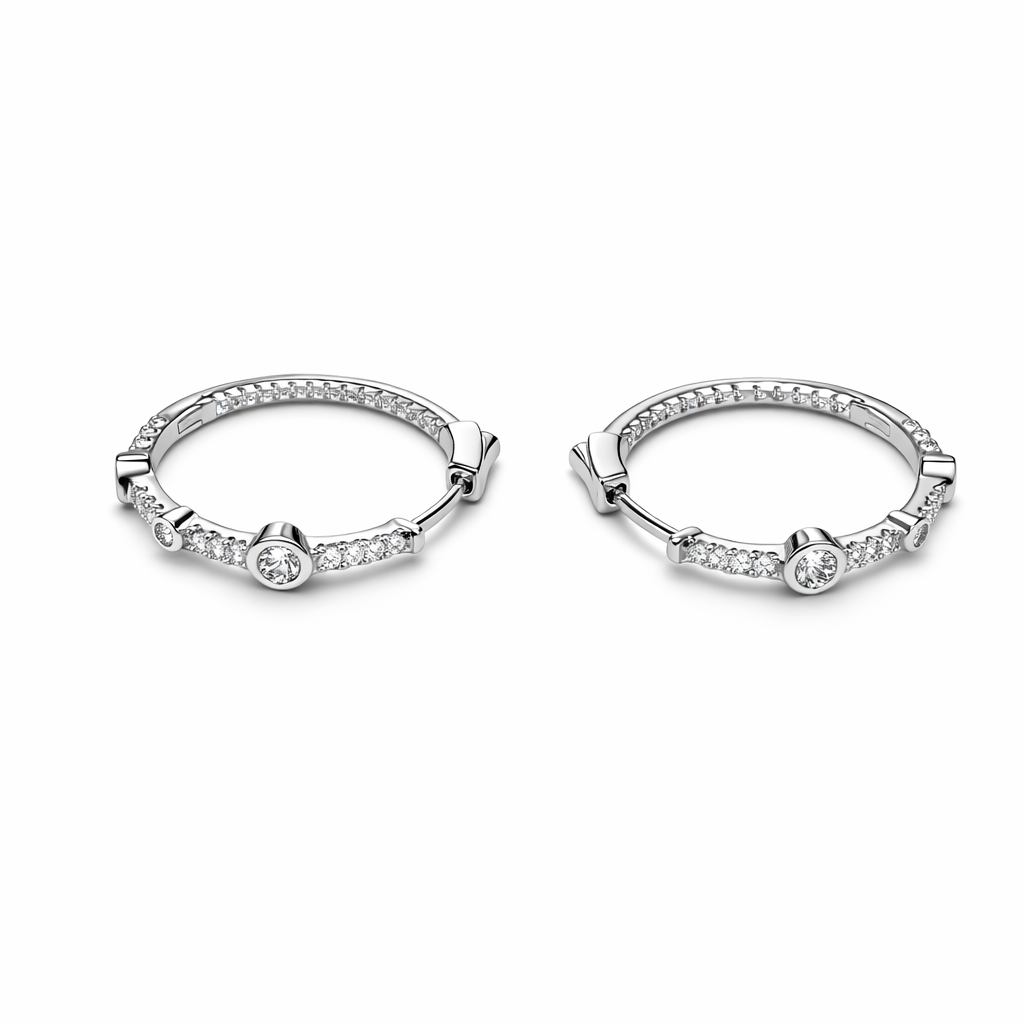 Royal Gleam Hoop Earrings