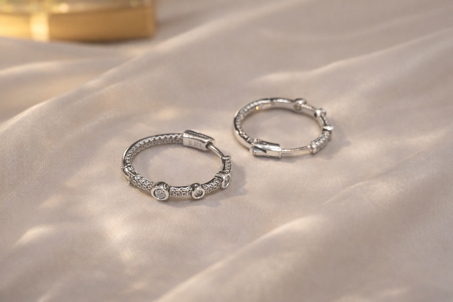 Royal Gleam Hoop Earrings