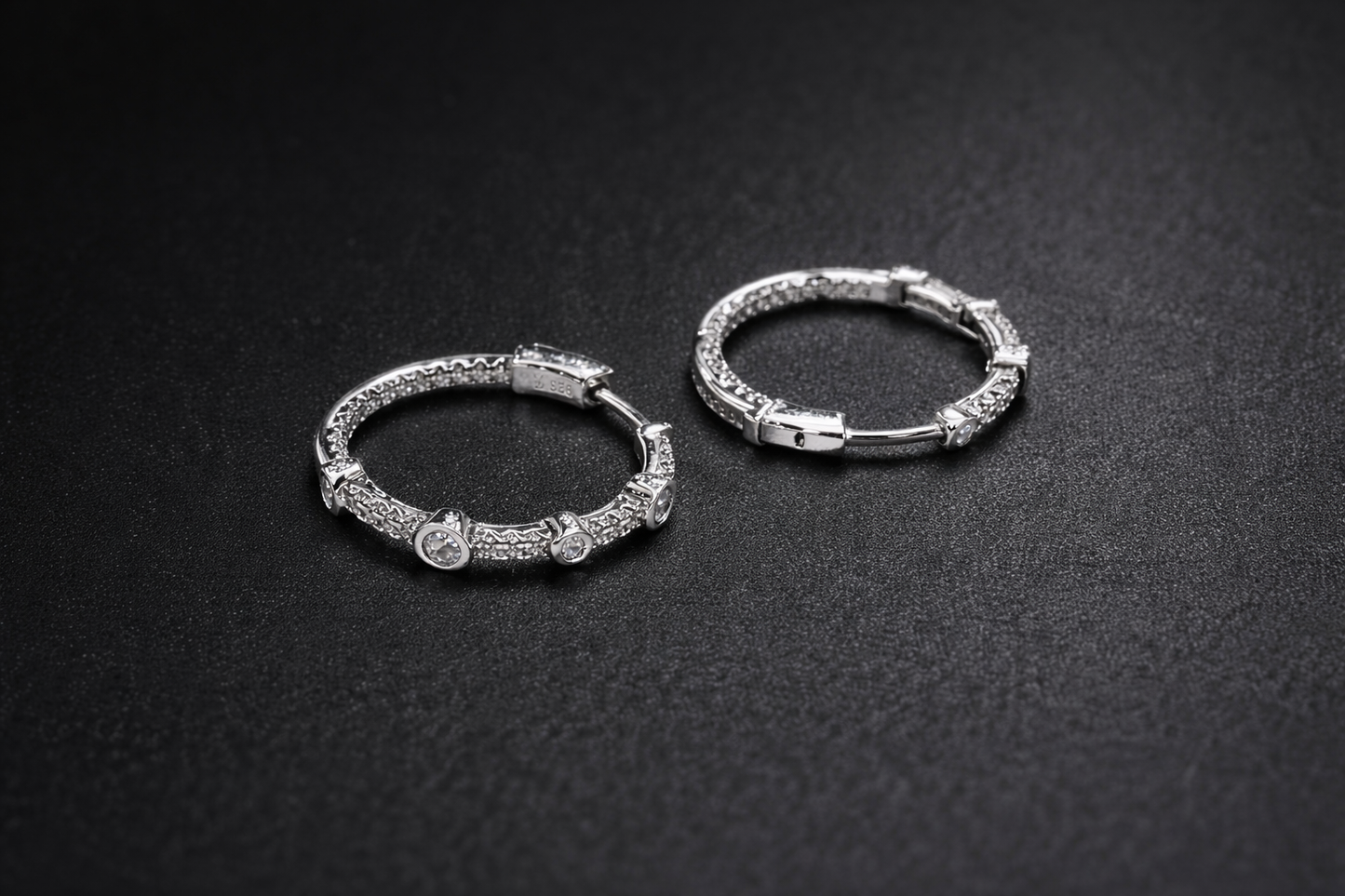 Royal Gleam Hoop Earrings