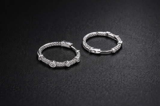 Royal Gleam Hoop Earrings