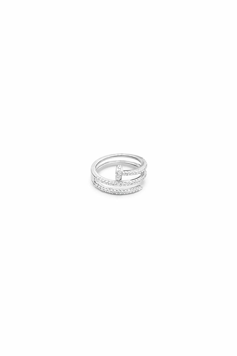 Luna Orbit Zircon Wrap Ring