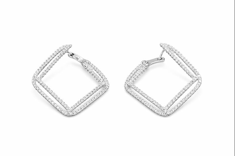 Luxe Square Hoop Earrings