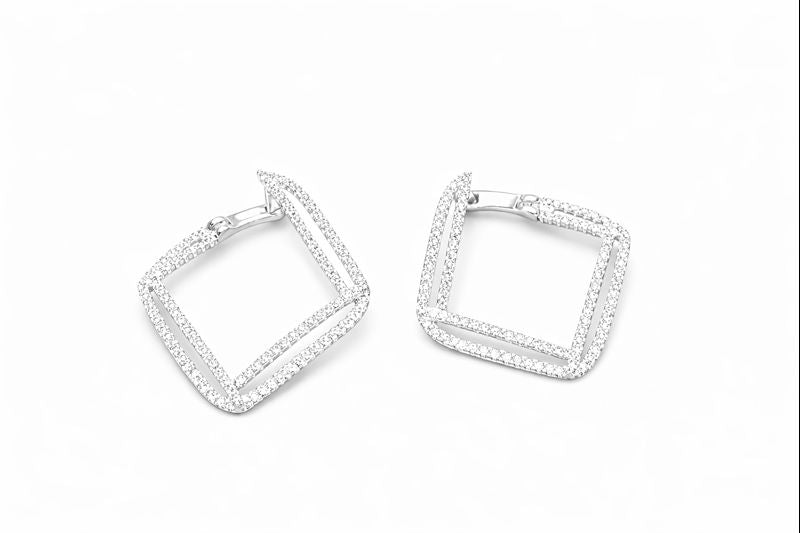 Luxe Square Hoop Earrings