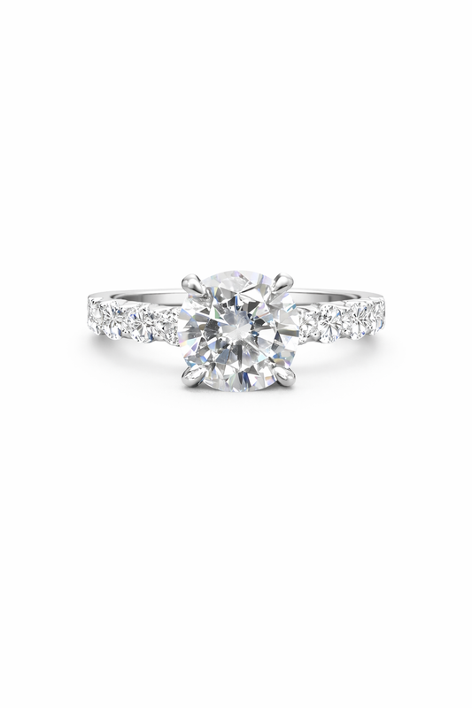 Celestia Crown Solitaire Ring