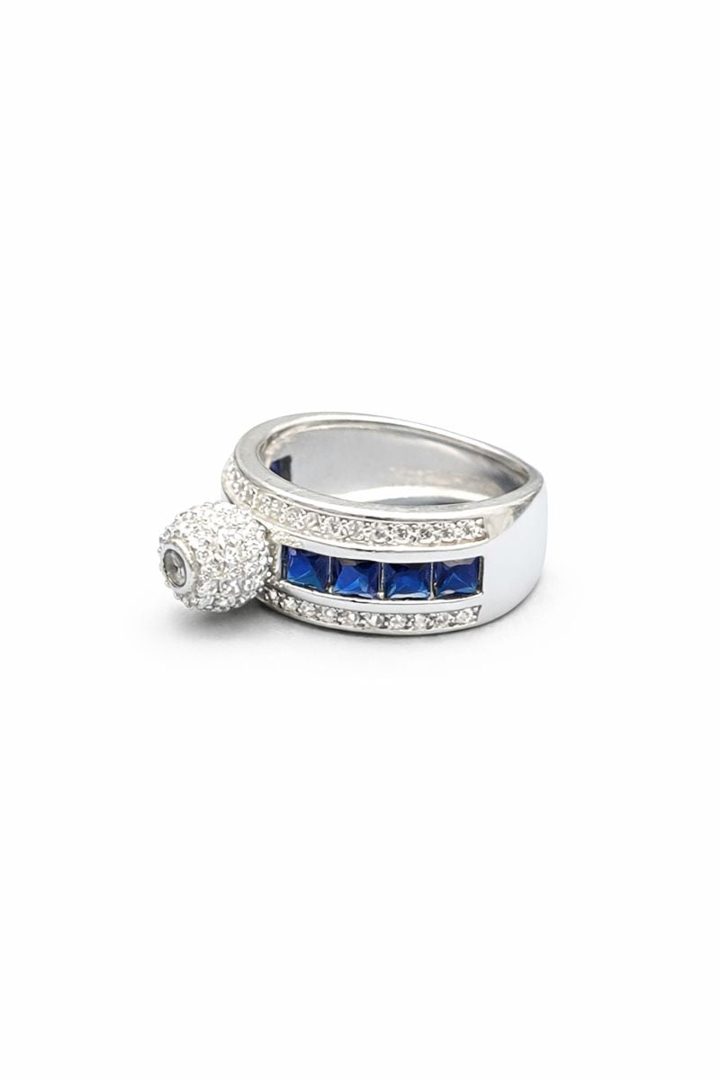 Prestige Blue Zircon Band Ring
