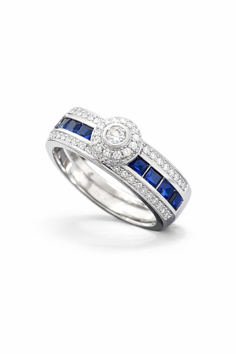 Prestige Blue Zircon Band Ring