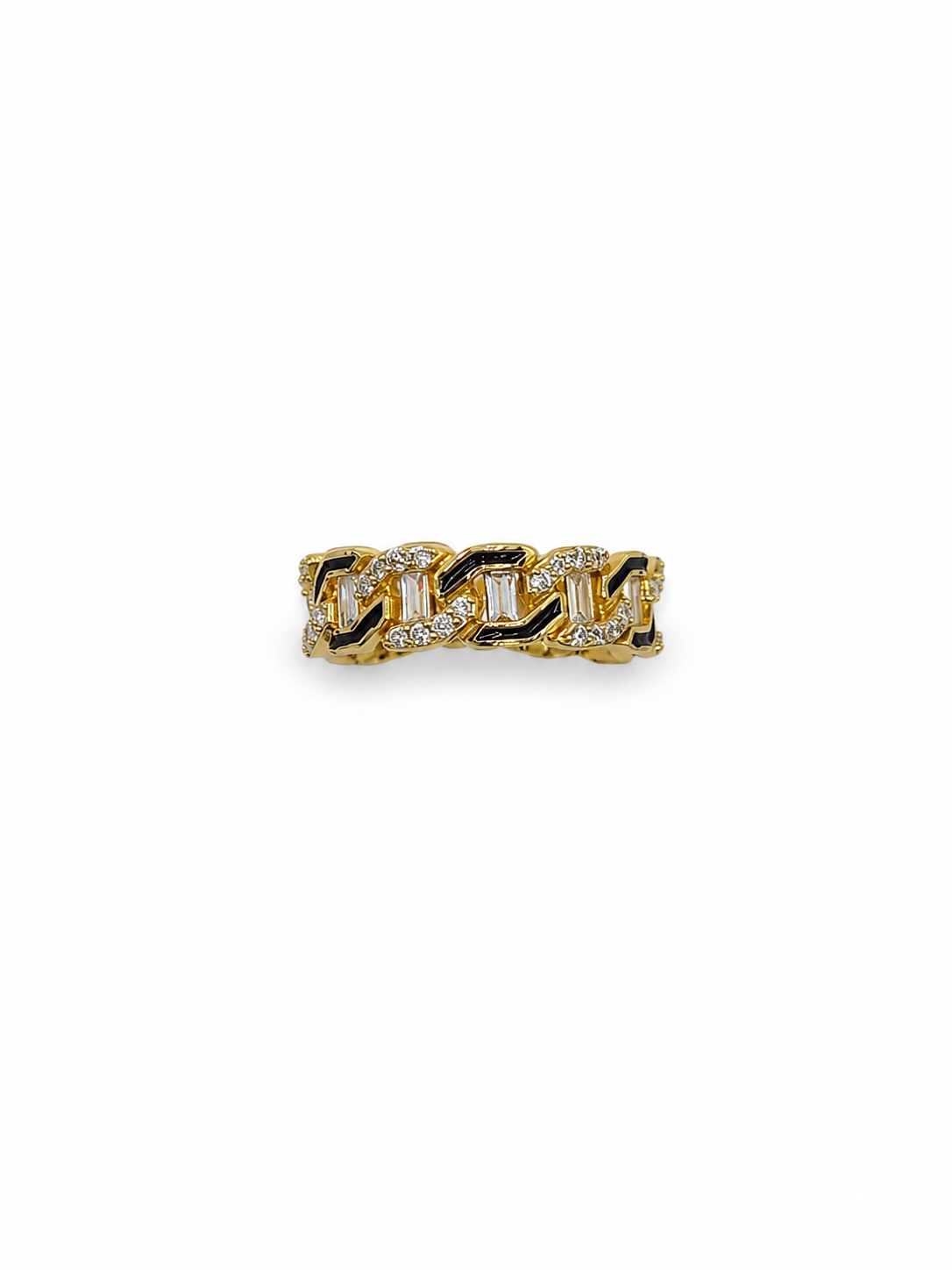 Gold Plated Silver Band for Women