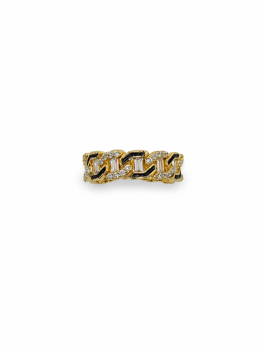 Gold Plated Silver Band for Women