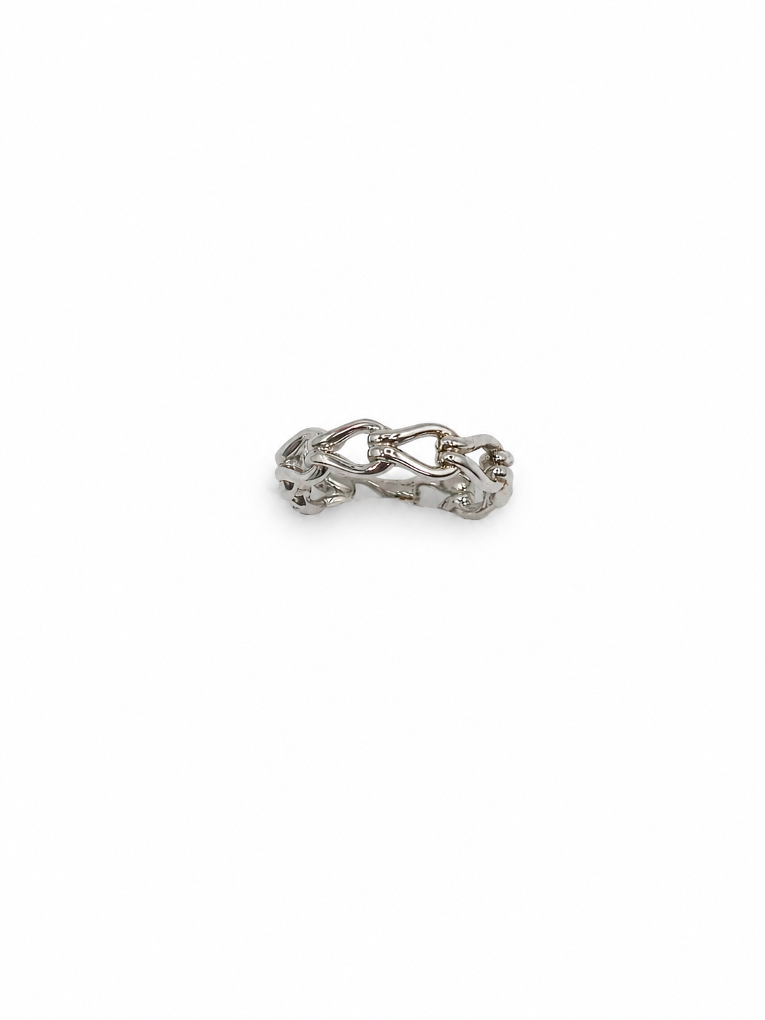 Silver Chain Band Ring