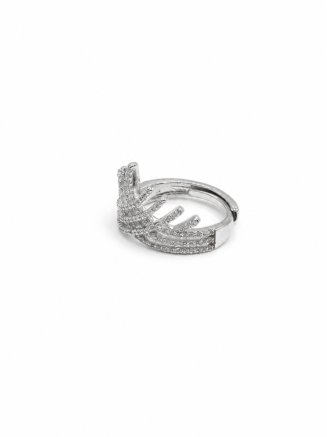 Crown Style Zircon Ring