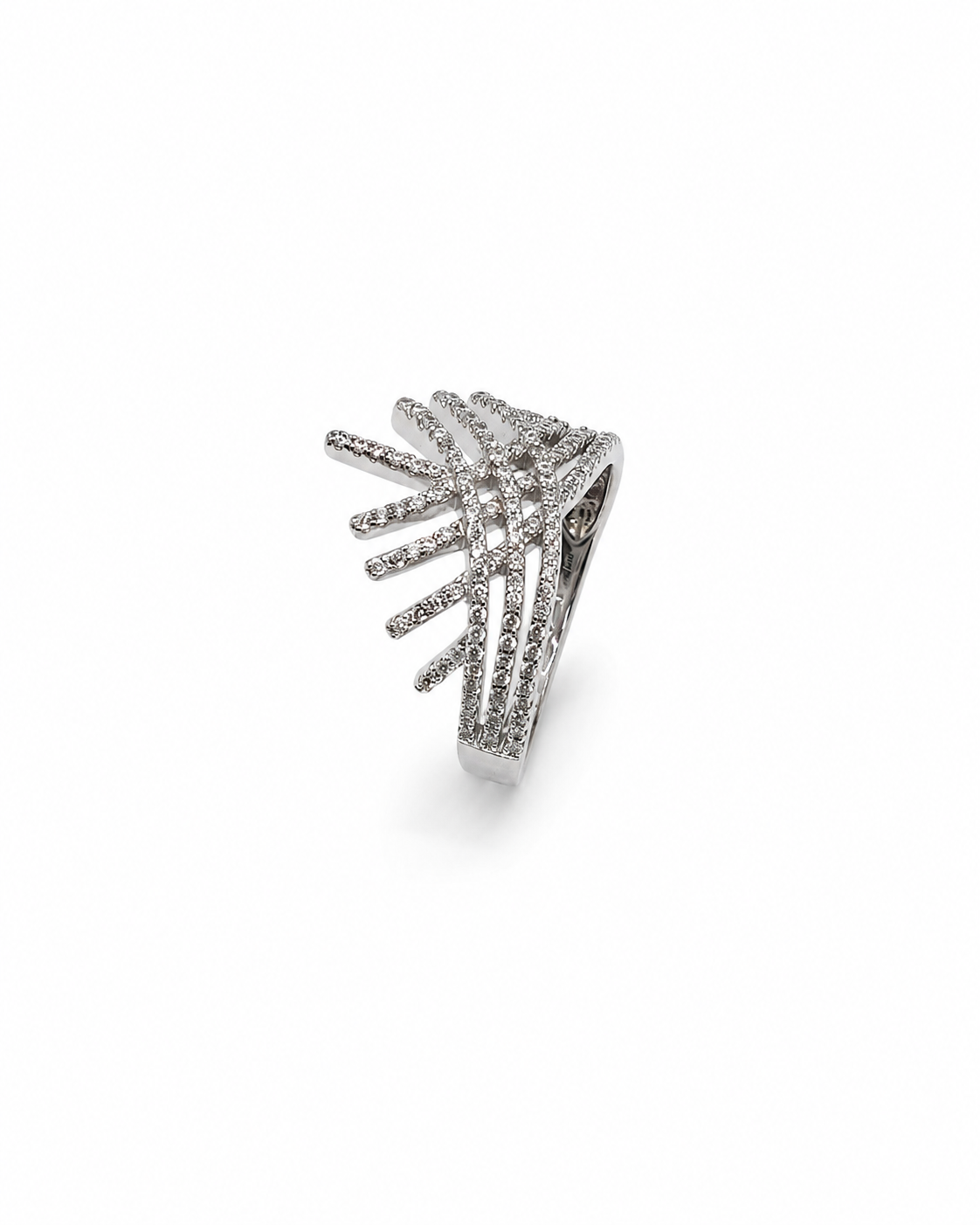 Crown Style Zircon Ring