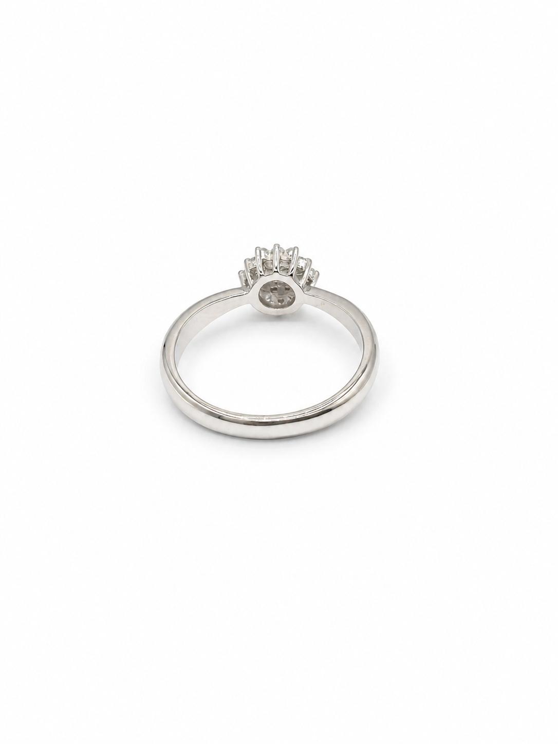 925 Silver Flower Ring – Rhodium Coated Sterling Silver Ring