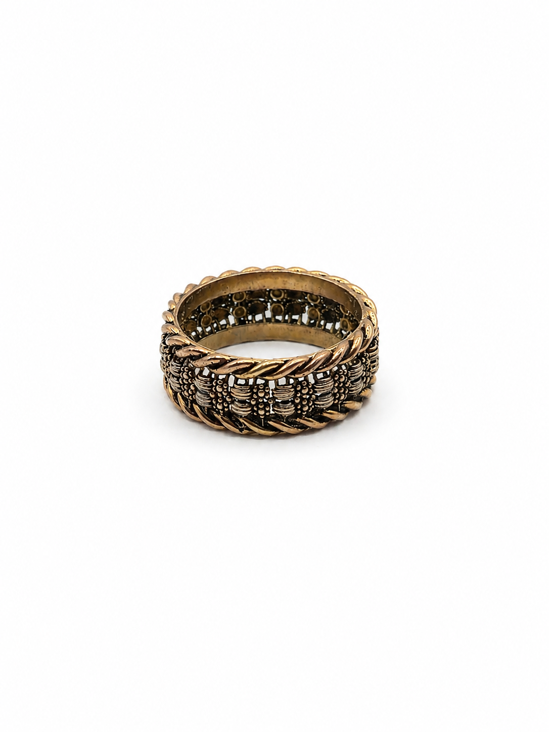 Antique Gold Plated Silver Band