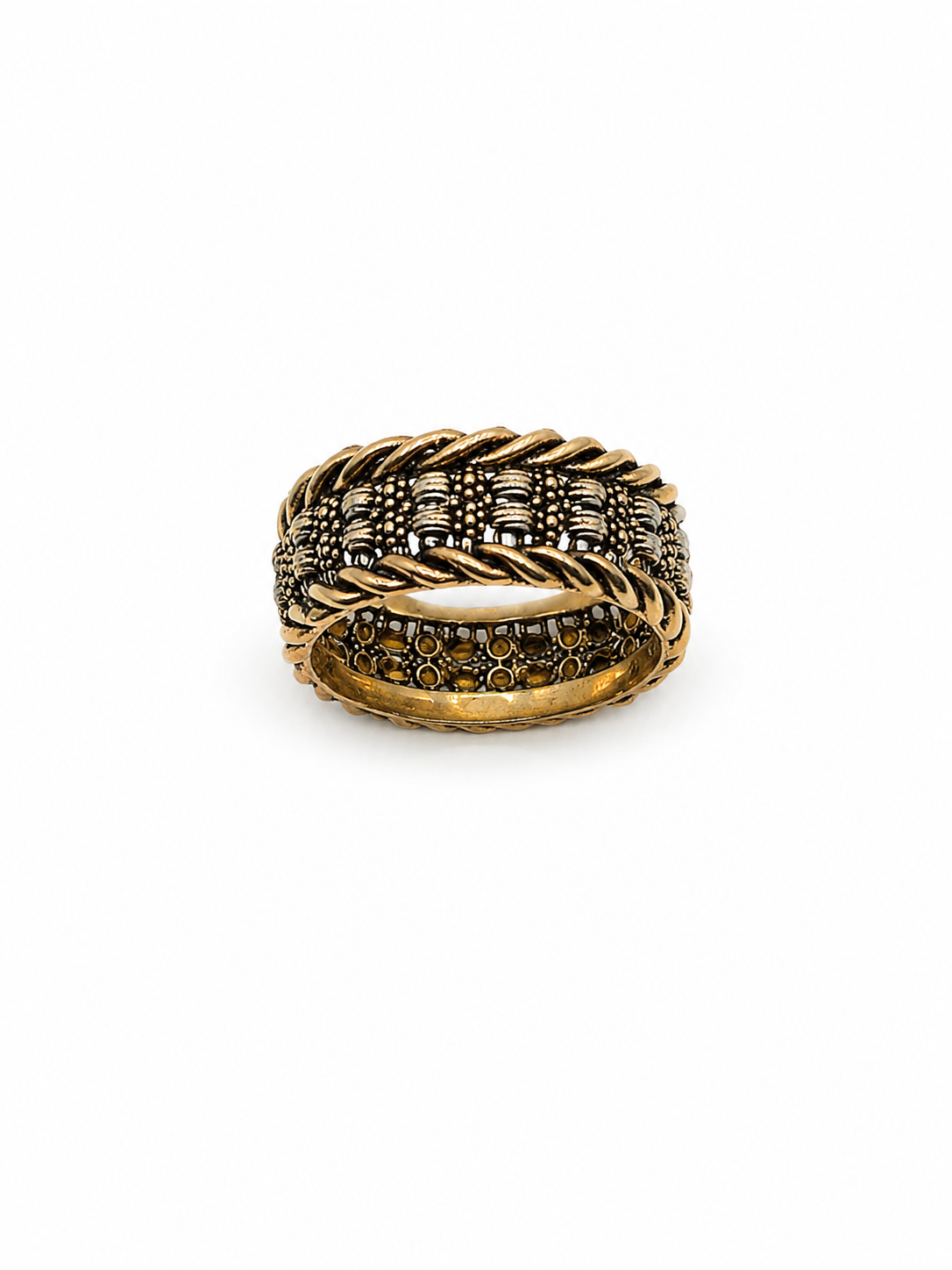 Antique Gold Plated Silver Band
