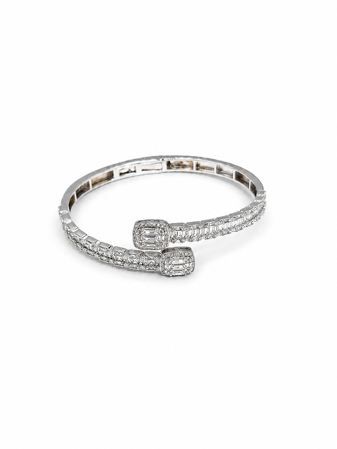 925 Silver Kara Bracelet – Rhodium Coated Luxury Bracelet