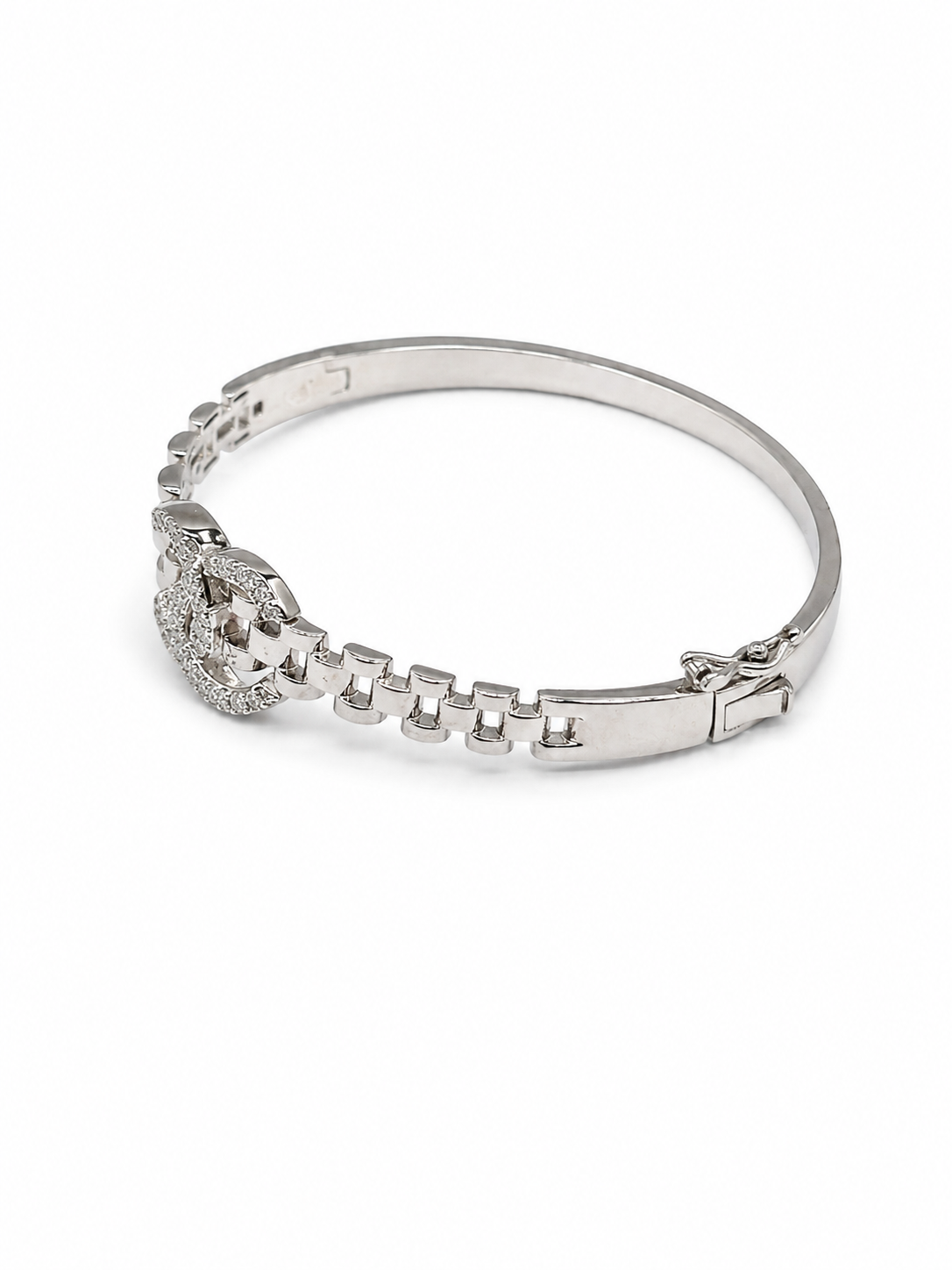 925 Silver Kara Bracelet – Rhodium Coated Sterling Silver Bracelet