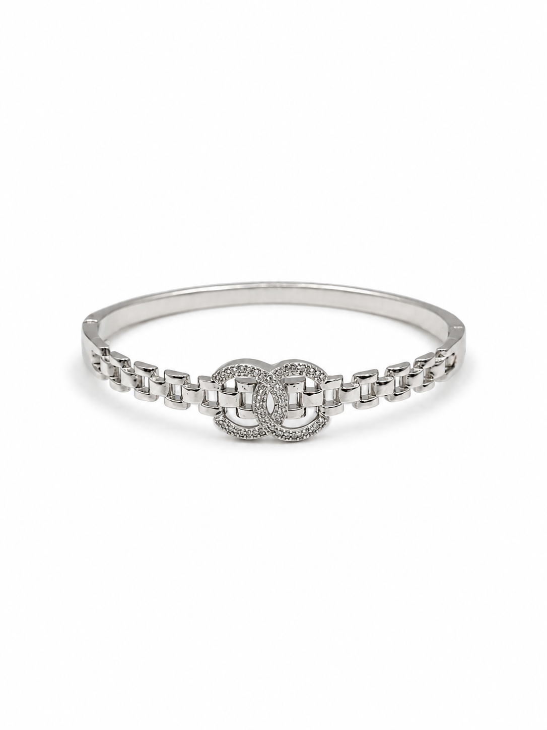 925 Silver Kara Bracelet – Rhodium Coated Sterling Silver Bracelet