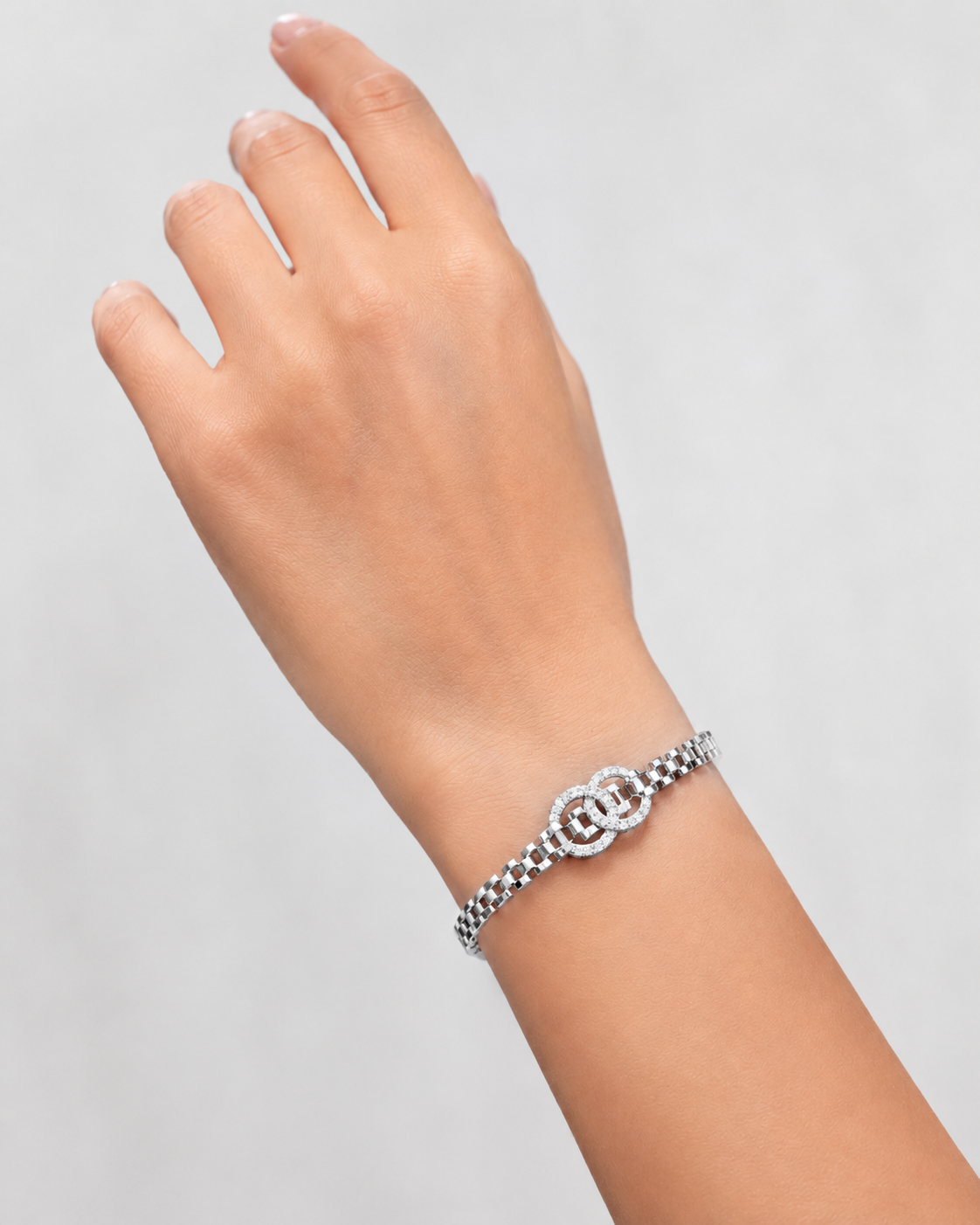 925 Silver Kara Bracelet – Rhodium Coated Sterling Silver Bracelet