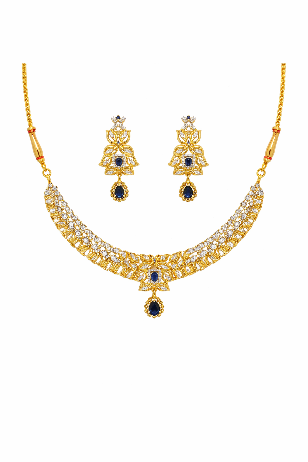 Midnight Noor Blue Luxe Necklace Set
