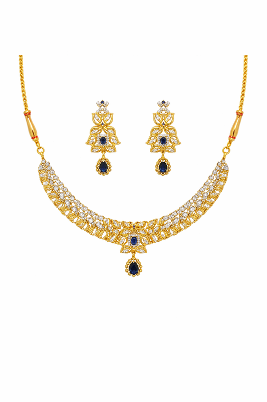 Midnight Noor Blue Luxe Necklace Set
