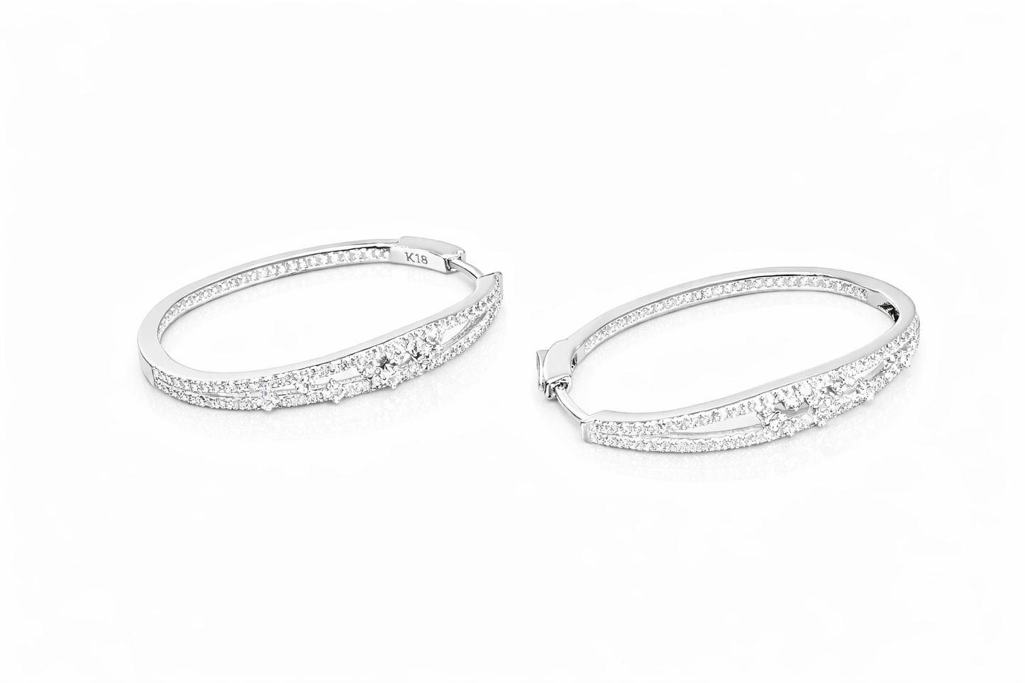 Imperial Radiance Hoop Earrings