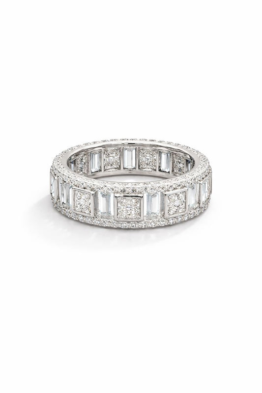 Aurora Luxe Zircon Eternity Band