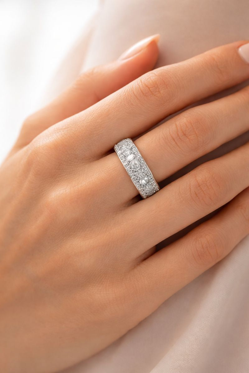 Aurora Luxe Zircon Eternity Band