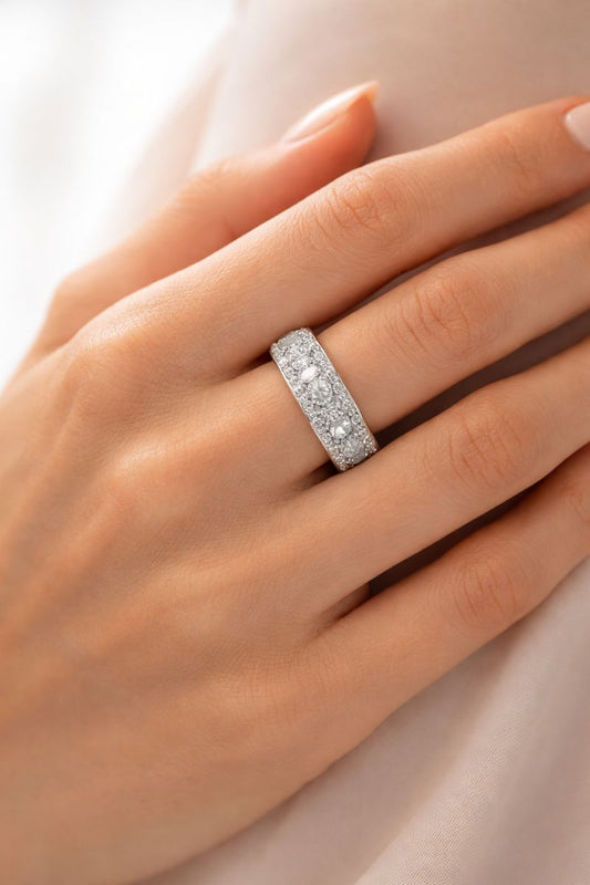 Aurora Luxe Zircon Eternity Band