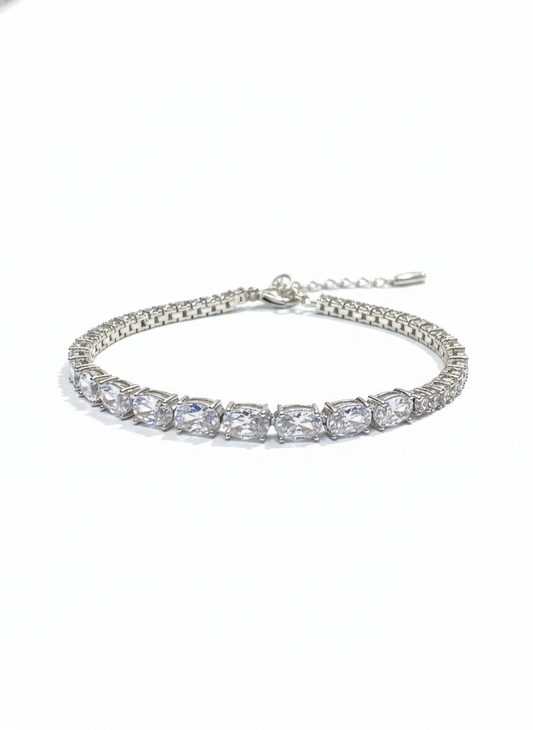 Lumière Square-Cut Tennis Bracelet