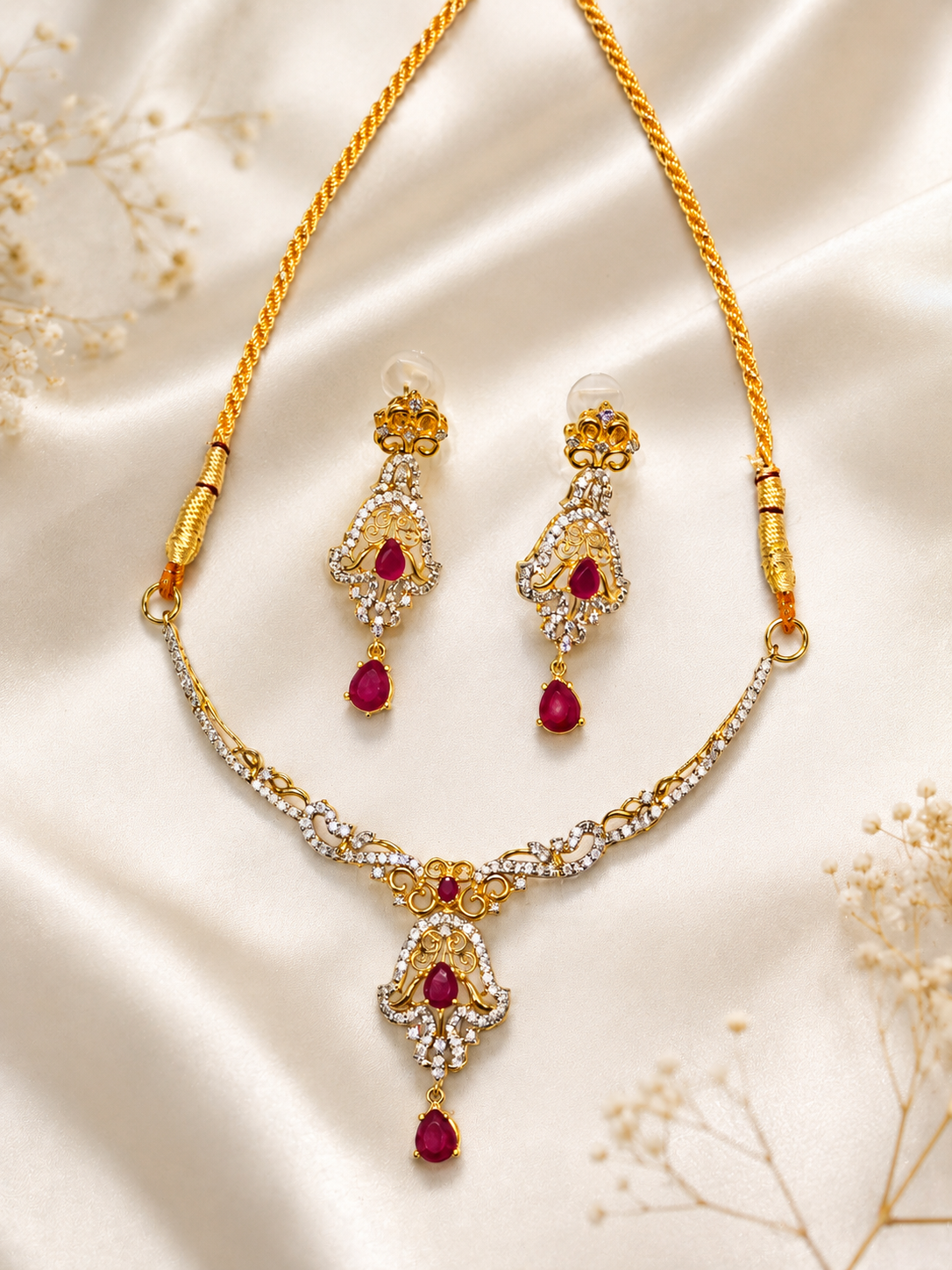 Crimson Necklace Set