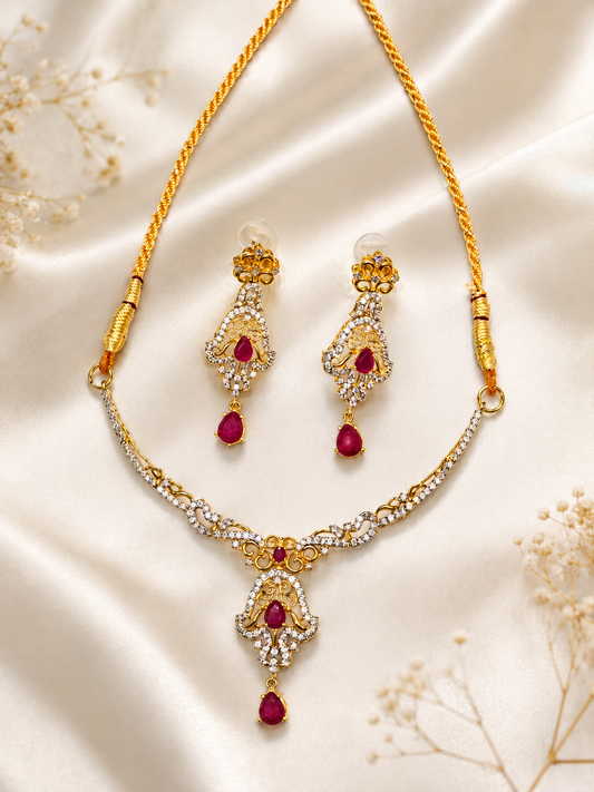 Crimson Necklace Set