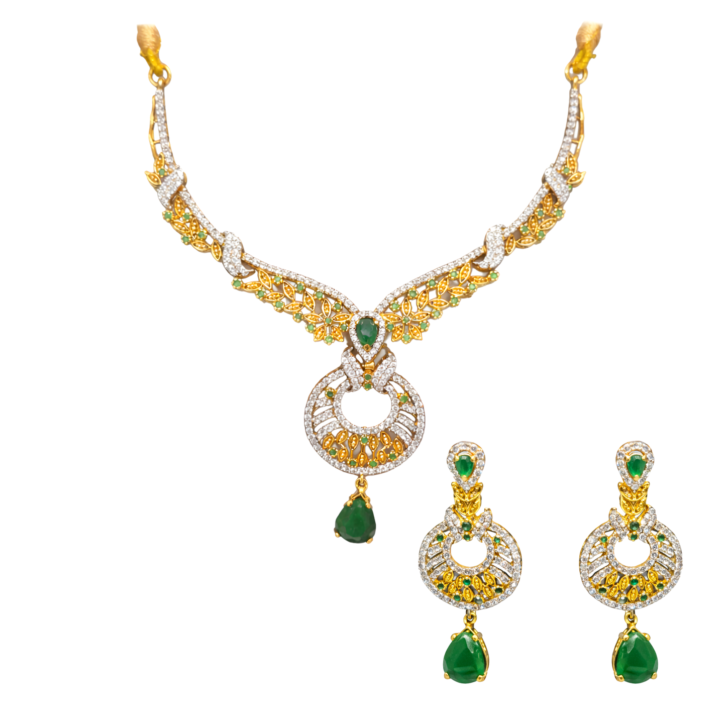 Zarqash Green Essence Necklace Set