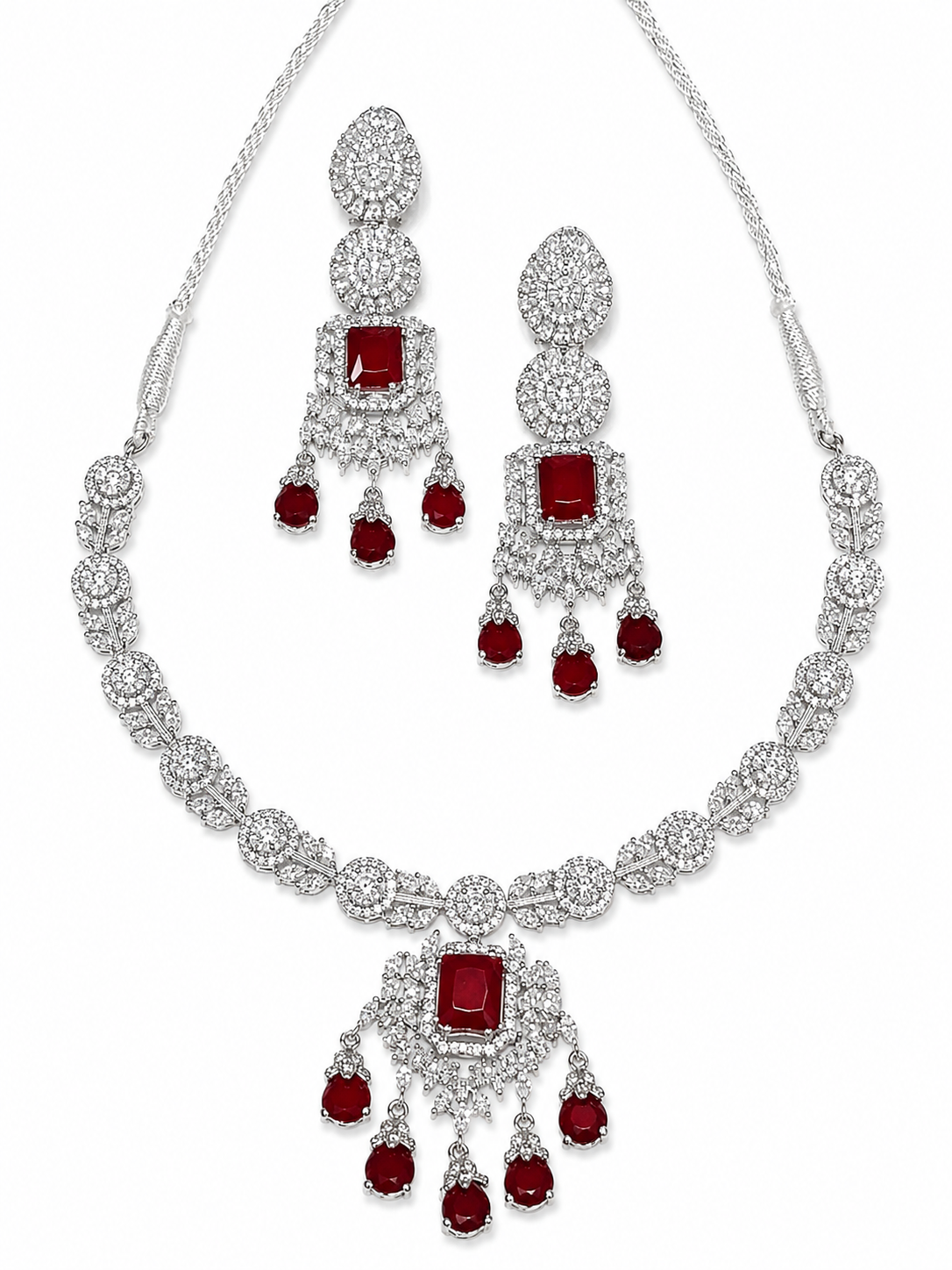Ruby Royal Necklace Set