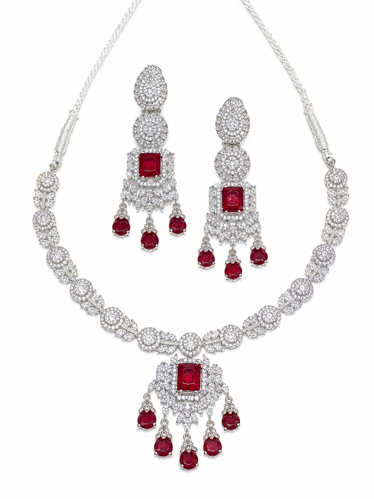 Ruby Royal Necklace Set